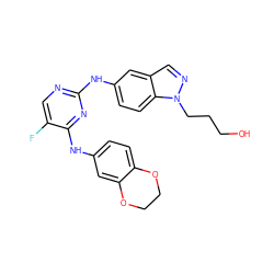 OCCCn1ncc2cc(Nc3ncc(F)c(Nc4ccc5c(c4)OCCO5)n3)ccc21 ZINC000114327098