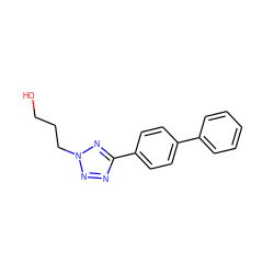 OCCCn1nnc(-c2ccc(-c3ccccc3)cc2)n1 ZINC000013744450