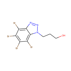 OCCCn1nnc2c(Br)c(Br)c(Br)c(Br)c21 ZINC000040379488