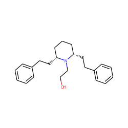 OCCN1[C@H](CCc2ccccc2)CCC[C@@H]1CCc1ccccc1 ZINC000103301409