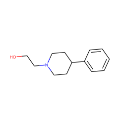 OCCN1CCC(c2ccccc2)CC1 ZINC000001662183