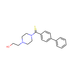 OCCN1CCN(C(=S)c2ccc(-c3ccccc3)cc2)CC1 ZINC000019842584