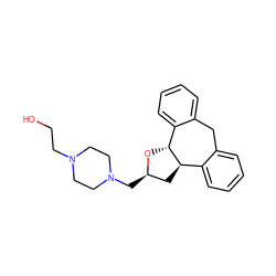 OCCN1CCN(C[C@@H]2C[C@@H]3c4ccccc4Cc4ccccc4[C@H]3O2)CC1 ZINC000026660380