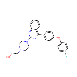 OCCN1CCN(c2nc(-c3ccc(Oc4ccc(F)cc4)cc3)c3ccccc3n2)CC1 ZINC000115759683