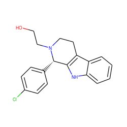 OCCN1CCc2c([nH]c3ccccc23)[C@@H]1c1ccc(Cl)cc1 ZINC000473118038