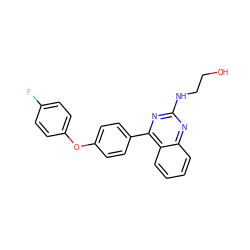 OCCNc1nc(-c2ccc(Oc3ccc(F)cc3)cc2)c2ccccc2n1 ZINC000115760125