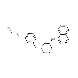 OCCOc1cccc(CN2CCC[C@@H](Nc3cccc4cnccc34)C2)c1 ZINC000114336994