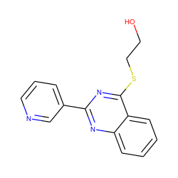 OCCSc1nc(-c2cccnc2)nc2ccccc12 ZINC000003430221