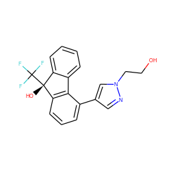 OCCn1cc(-c2cccc3c2-c2ccccc2[C@@]3(O)C(F)(F)F)cn1 ZINC000143272898