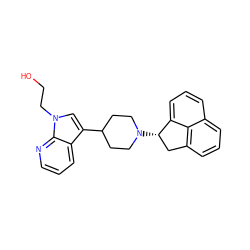 OCCn1cc(C2CCN([C@H]3Cc4cccc5cccc3c45)CC2)c2cccnc21 ZINC000036222049