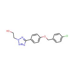 OCCn1nnc(-c2ccc(OCc3ccc(Cl)cc3)cc2)n1 ZINC000013744466