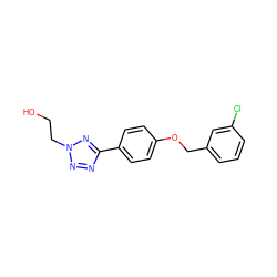 OCCn1nnc(-c2ccc(OCc3cccc(Cl)c3)cc2)n1 ZINC000000011283