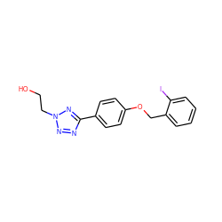 OCCn1nnc(-c2ccc(OCc3ccccc3I)cc2)n1 ZINC000013744470