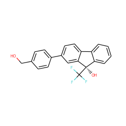 OCc1ccc(-c2ccc3c(c2)[C@](O)(C(F)(F)F)c2ccccc2-3)cc1 ZINC000144742820