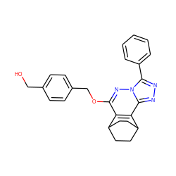 OCc1ccc(COc2nn3c(-c4ccccc4)nnc3c3c2C2CCC3CC2)cc1 ZINC000013610344