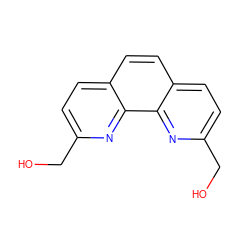 OCc1ccc2ccc3ccc(CO)nc3c2n1 ZINC000000391500