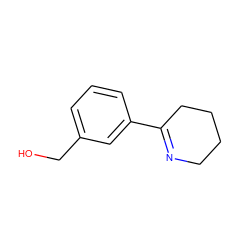 OCc1cccc(C2=NCCCC2)c1 ZINC000653701042