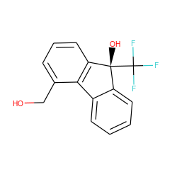 OCc1cccc2c1-c1ccccc1[C@@]2(O)C(F)(F)F ZINC000143474859