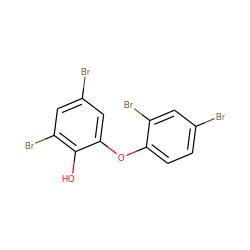 Oc1c(Br)cc(Br)cc1Oc1ccc(Br)cc1Br ZINC000003874544