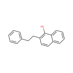 Oc1c(CCc2ccccc2)ccc2ccccc12 ZINC000027198102