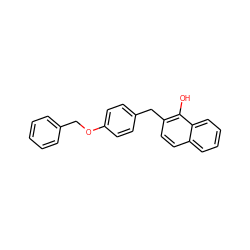 Oc1c(Cc2ccc(OCc3ccccc3)cc2)ccc2ccccc12 ZINC000027206680