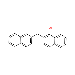 Oc1c(Cc2ccc3ccccc3c2)ccc2ccccc12 ZINC000027195880