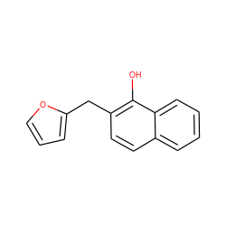 Oc1c(Cc2ccco2)ccc2ccccc12 ZINC000027201418