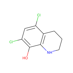 Oc1c(Cl)cc(Cl)c2c1NCCC2 ZINC000000099870