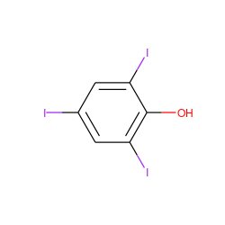 Oc1c(I)cc(I)cc1I ZINC000003861066