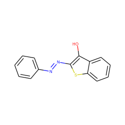 Oc1c(N=Nc2ccccc2)sc2ccccc12 ZINC000261142771