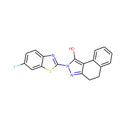 Oc1c2c(nn1-c1nc3ccc(F)cc3s1)CCc1ccccc1-2 ZINC000101463410