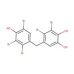 Oc1cc(Cc2cc(Br)c(O)c(Br)c2Br)c(Br)c(Br)c1O ZINC000096270789