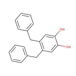 Oc1cc(Cc2ccccc2)c(Cc2ccccc2)cc1O ZINC000001639112