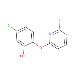 Oc1cc(Cl)ccc1Oc1cccc(F)n1 ZINC000095578642