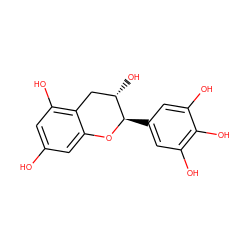 Oc1cc(O)c2c(c1)O[C@H](c1cc(O)c(O)c(O)c1)[C@@H](O)C2 ZINC000003870338