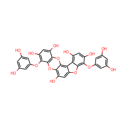 Oc1cc(O)cc(Oc2c(O)cc(O)c3c2Oc2c(O)cc4oc5c(Oc6cc(O)cc(O)c6)c(O)cc(O)c5c4c2O3)c1 ZINC000014210013