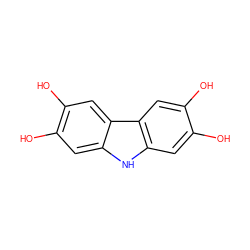 Oc1cc2[nH]c3cc(O)c(O)cc3c2cc1O ZINC000013737757