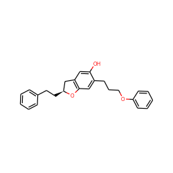 Oc1cc2c(cc1CCCOc1ccccc1)O[C@@H](CCc1ccccc1)C2 ZINC000001555089