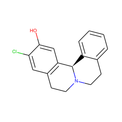 Oc1cc2c(cc1Cl)CCN1CCc3ccccc3[C@H]21 ZINC000013675832