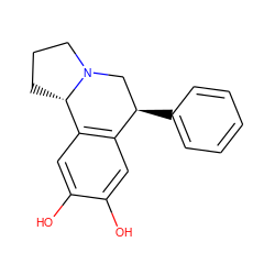 Oc1cc2c(cc1O)[C@@H]1CCCN1C[C@H]2c1ccccc1 ZINC000029229283