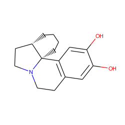 Oc1cc2c(cc1O)[C@]13CCCC[C@H]1CCN3CC2 ZINC000169309095