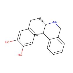 Oc1cc2c(cc1O)[C@H]1c3ccccc3CN[C@H]1CC2 ZINC000026746089