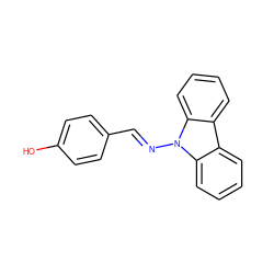 Oc1ccc(/C=N/n2c3ccccc3c3ccccc32)cc1 ZINC000001022007