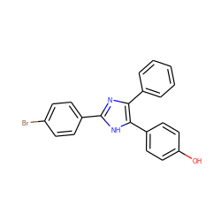 Oc1ccc(-c2[nH]c(-c3ccc(Br)cc3)nc2-c2ccccc2)cc1 ZINC000026505692