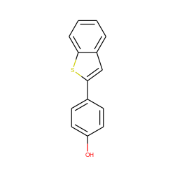 Oc1ccc(-c2cc3ccccc3s2)cc1 ZINC000038392525