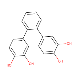 Oc1ccc(-c2ccccc2-c2ccc(O)c(O)c2)cc1O ZINC000095587011