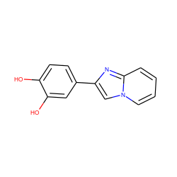 Oc1ccc(-c2cn3ccccc3n2)cc1O ZINC000000238901