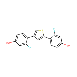 Oc1ccc(-c2csc(-c3ccc(O)cc3F)c2)c(F)c1 ZINC000095588940