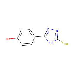 Oc1ccc(-c2nnc(S)[nH]2)cc1 ZINC000013130001