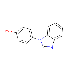 Oc1ccc(-n2cnc3ccccc32)cc1 ZINC000013782570
